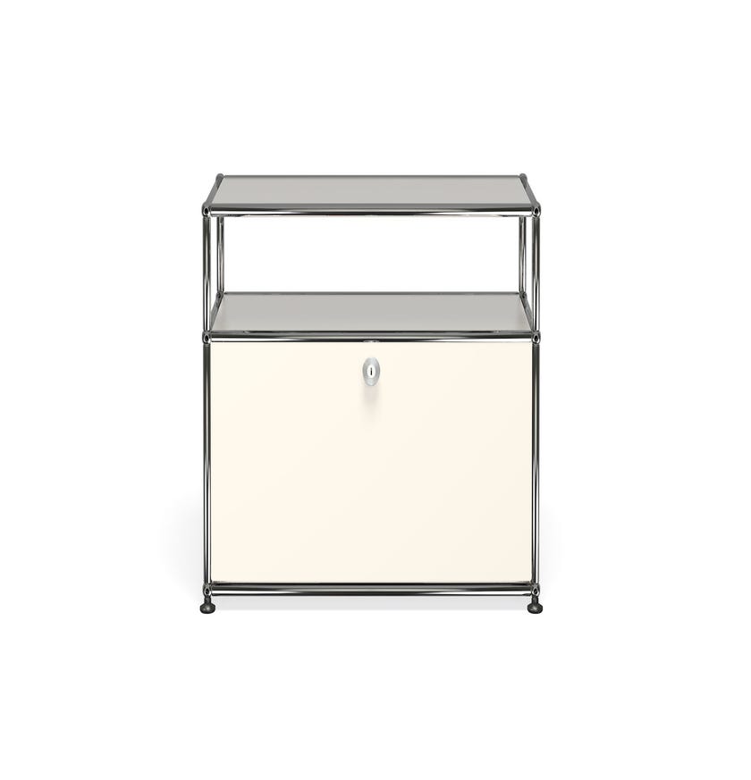 Petit meuble de rangement USM Haller O1, Blanc pur
