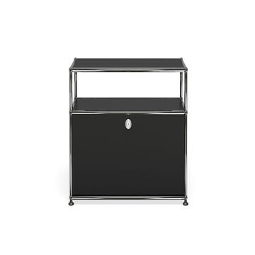 Petit meuble de rangement USM Haller O1, Noir graphite