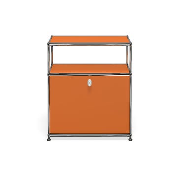 Petit meuble de rangement USM Haller O1, Orange pur