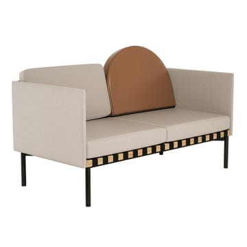 Canapé 2 accoudoirs GRID de Petite Friture, Gris beige