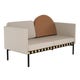 Canapé 2 accoudoirs GRID, Gris beige