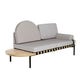 Canapé Daybed GRID, Gris bleu