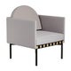 Fauteuil 2 accoudoirs GRID de Petite Friture, Gris bleu