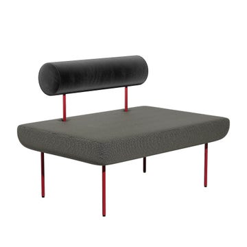 Grand fauteuil HOFF de Petite Friture, Gris noir