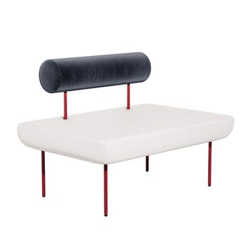 Grand fauteuil HOFF de Petite Friture, Gris bleu