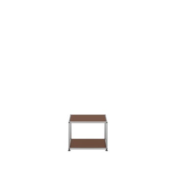 Petite table basse carrée USM Haller M22, Marron USM