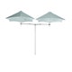 Parasol décentré DUOFLEX, tissu Sunbrella, Curaçao