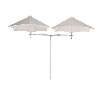 Parasol décentré DUOFLEX de Umbrosa, tissu Solidum, Canvas