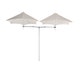Parasol décentré DUOFLEX, tissu Solidum, Canvas