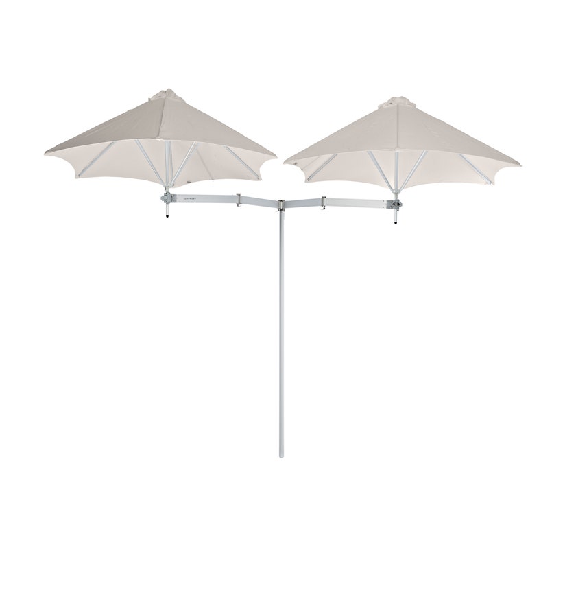 Parasol décentré DUOFLEX de Umbrosa, tissu Solidum, Canvas