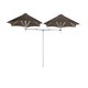 Parasol décentré DUOFLEX, tissu Solidum, Taupe
