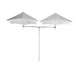 Parasol décentré DUOFLEX, tissu Sunbrella, Marble