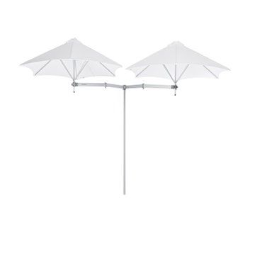 Parasol décentré DUOFLEX de Umbrosa, tissu Solidum, Natural