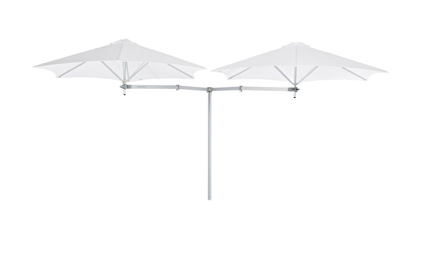 Parasol décentré DUOFLEX de Umbrosa, tissu Solidum, Natural Parasol décentré DUOFLEX de Umbrosa, tissu Solidum, Natural