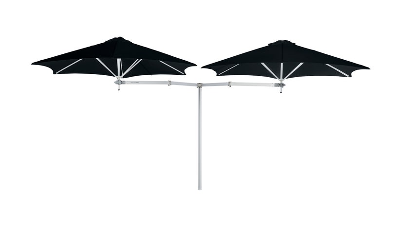 Parasol décentré DUOFLEX de Umbrosa, tissu Sunbrella, Black Parasol décentré DUOFLEX de Umbrosa, tissu Sunbrella, Black