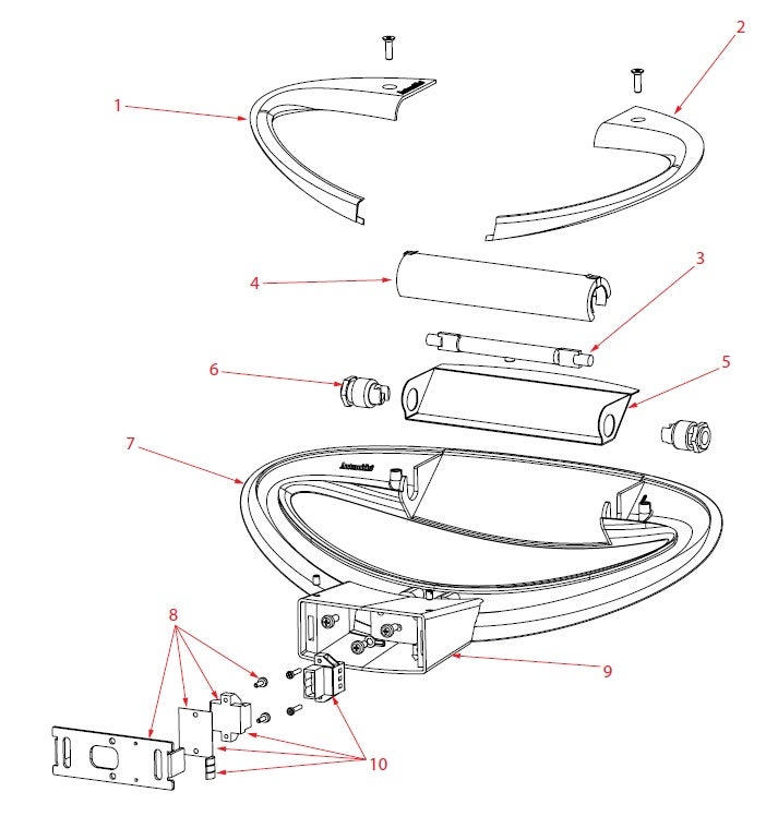 Pièces détachées pour applique murale MESMERI de Artemide, Pièce 10 Pièces détachées pour applique murale MESMERI de Artemide, Pièce 10