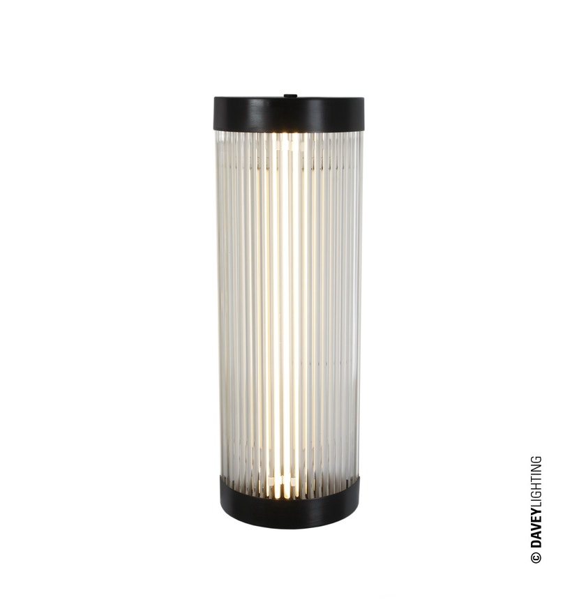 Applique PILLAR LARGE de Davey Lighting, H.40 cm, Laiton vieilli