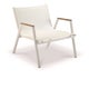 Fauteuil bas PILOTIS de Vlaemynck, Toile Batyline® ISO, Blanc coton