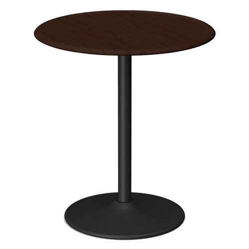 TABLE RONDE PIPE, Ø.66 cm, Structure noire & plateau en hêtre foncé de MAGIS TABLE RONDE PIPE, Ø.66 cm, Structure noire & plateau en hêtre foncé de MAGIS