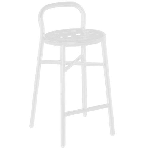 TABOURET MOYEN PIPE, Blanc de MAGIS
