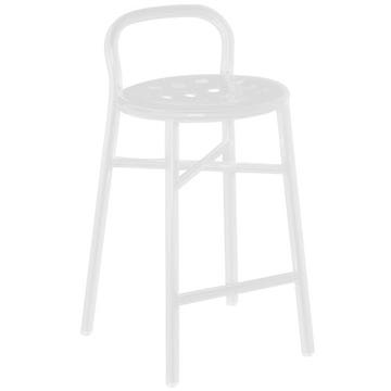 TABOURET HAUT PIPE, Blanc de MAGIS