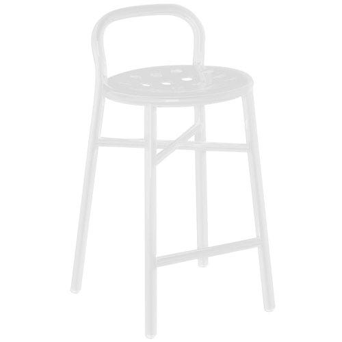 TABOURET HAUT PIPE, Blanc de MAGIS TABOURET HAUT PIPE, Blanc de MAGIS