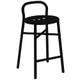 TABOURET HAUT PIPE, Noir de MAGIS