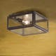Plafonnier Nautic CHELSEA MEDIUM bronze antique verre clair