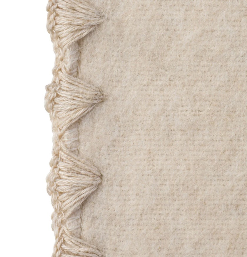 Plaid HELSINKI 140-200 cm Natural-Stitching Natural