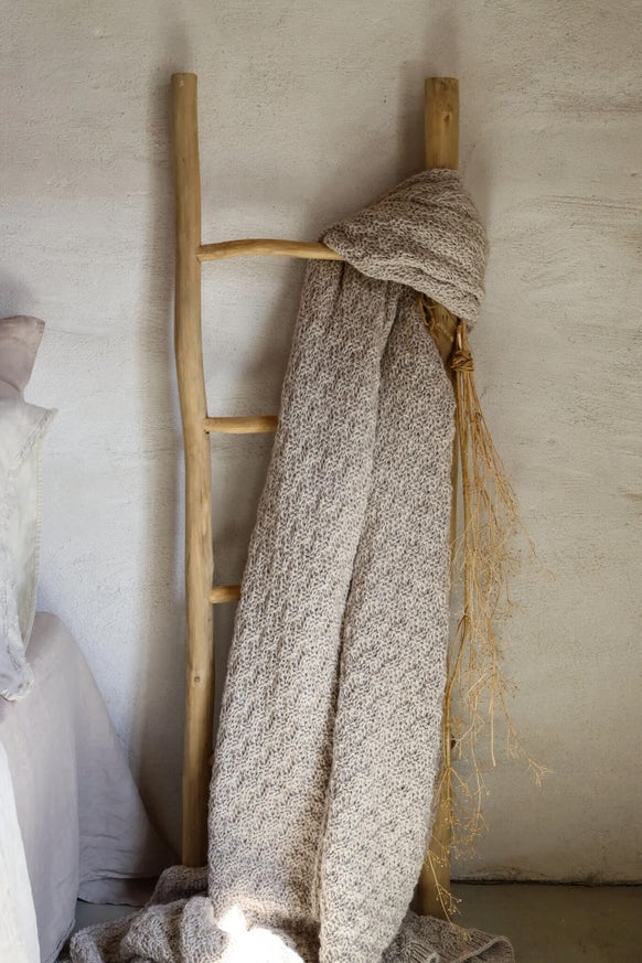 Plaid VERBIER 140-260 cm Off White Plaid VERBIER 140-260 cm Off White