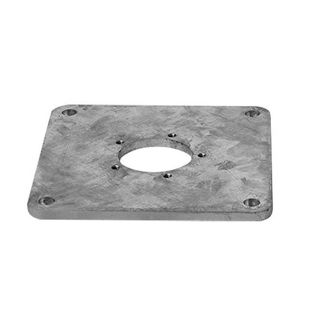 Plaque de montage M4/M8 30x30 en acier zingué de Glatz