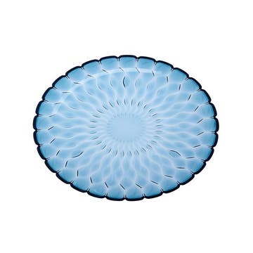 Plat JELLY de Kartell Ø45, Bleu