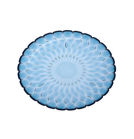 Plat JELLY de Kartell Ø45, Bleu