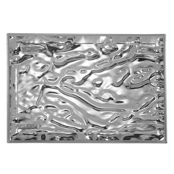 Plateau DUNE de Kartell, 46 x 32 cm, Chrome