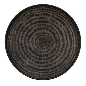Plateau Black Beads de Ethnicraft Accessories, Ø48
