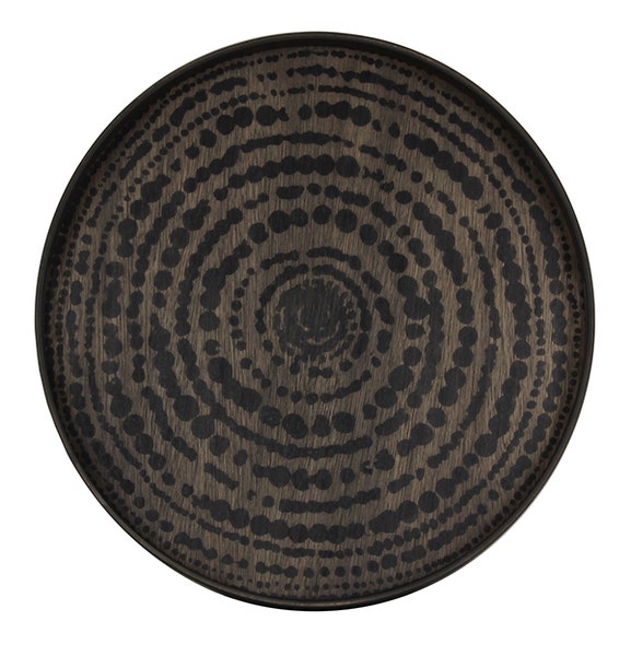 Plateau Black Beads de Ethnicraft Accessories, Ø48