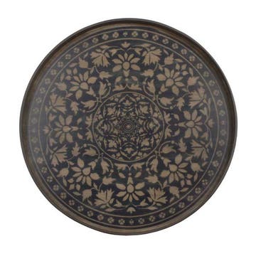 Plateau Black Marrakesh Accessories, Ø61