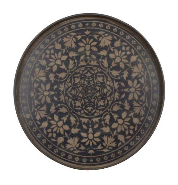 Plateau Black Marrakesh de Ethnicraft Accessories, Ø61