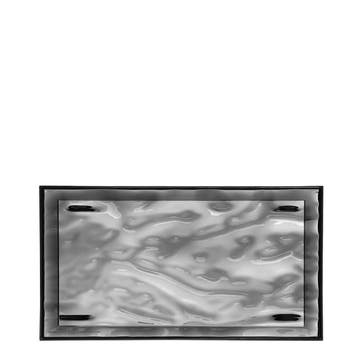 Plateau DUNE de Kartell, 46 x 32 cm, Fumé
