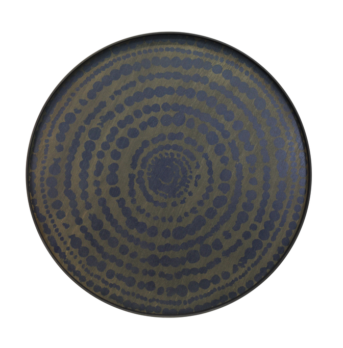 Plateau Midnight Beads de Ethnicraft Accessories, Ø92 Plateau Midnight Beads de Ethnicraft Accessories, Ø92