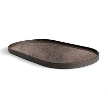 Plateau Miroir Aged Bronze - oblong - M