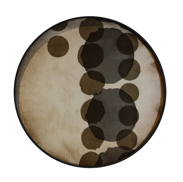 Plateau Slate Layered Dots de Ethnicraft Accessories, Ø61 Plateau Slate Layered Dots de Ethnicraft Accessories, Ø61