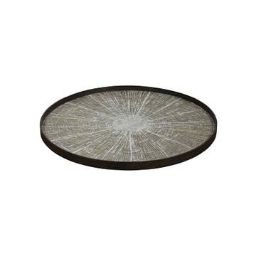 Plateau WHITE SLICE XL de Notre Monde, Noir