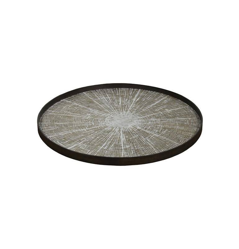 Plateau WHITE SLICE XL de Notre Monde, Noir