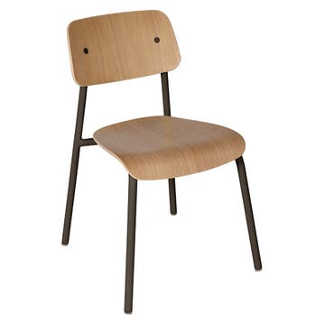 Chaise chêne STUDIE, Tonka
