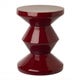 Tabouret ZIG ZAG, Rubis