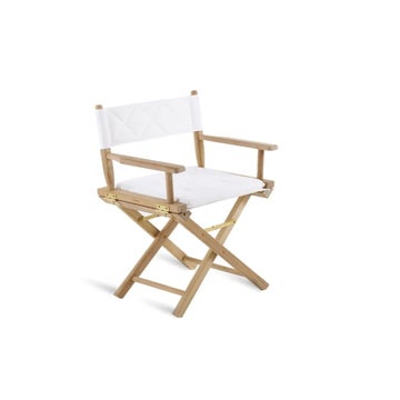 Fauteuil pliant GINGER de Unopiu', Avec toile et coussin en coton blanc