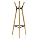 Porte-manteaux STEELWOOD, Structure en hêtre naturel et joints noir