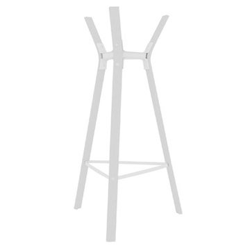 Porte-manteaux STEELWOOD de Magis, Structure en hêtre teinté blanc et joints blanc