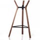 Porte-manteaux STEELWOOD de Magis, Structure en noyer américain noir et joints noir